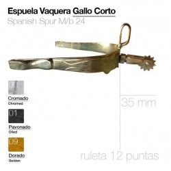 Espuela Vaquera Gallo Corto