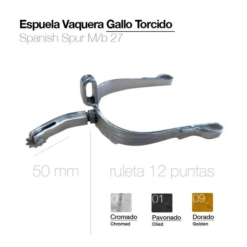 Espuela Vaquera Gallo Torcido