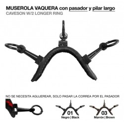Muserola Vaquera Pasador Y Pilar Largo