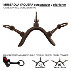 Muserola Vaquera Pasador Y Pilar Largo