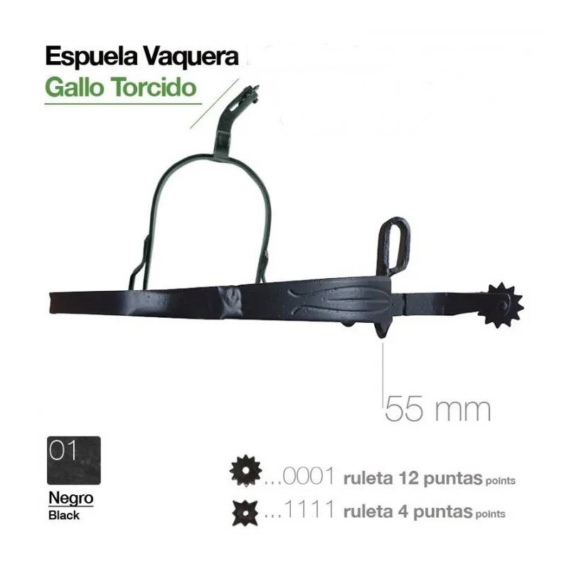 Espuela Vaquera Gallo Torcido