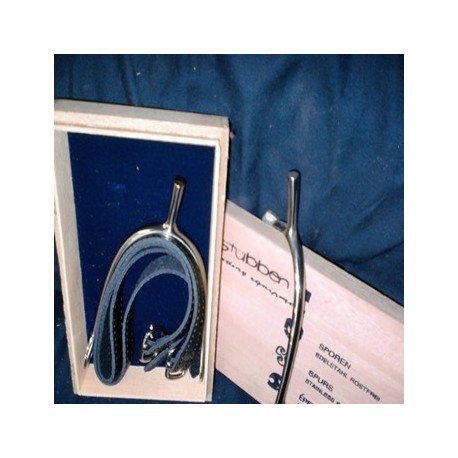 Espuela Stubben inox Prince gales. Caballero (gallo 30mm)