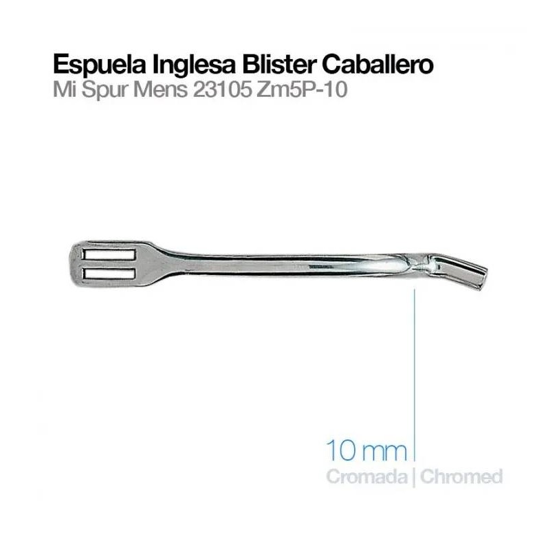 Espuela Inglesa Blister Caballero 10mm