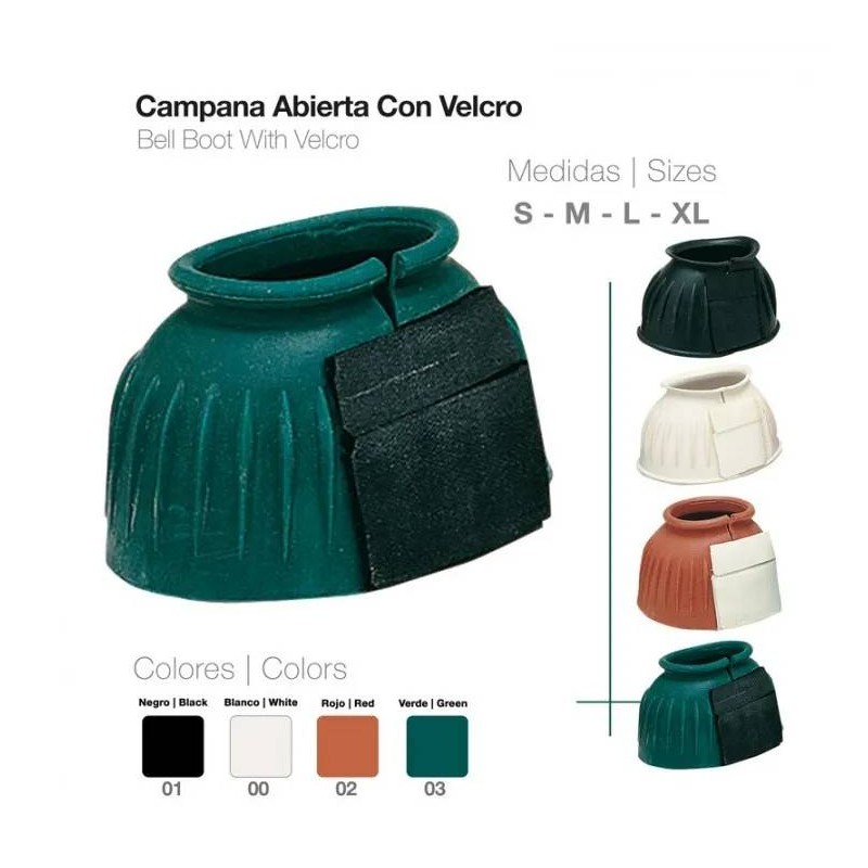 Campana abierta con velcro