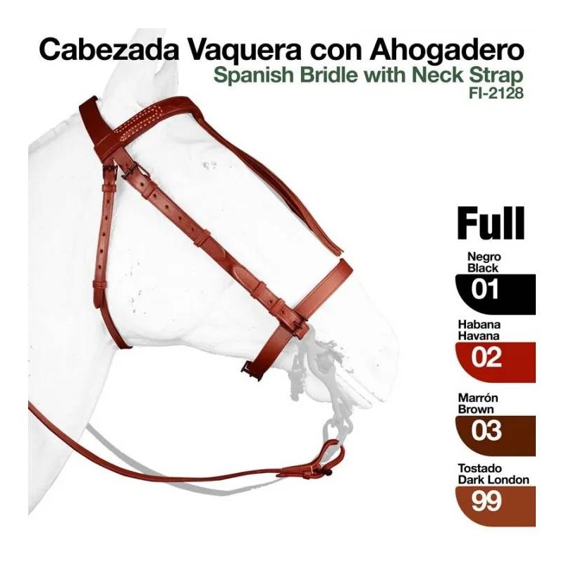 Cabezada Vaquera Con Ahogadero