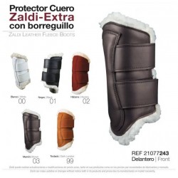 Protectores Delanteros Zaldi Extra Cuero C/Borreguillo