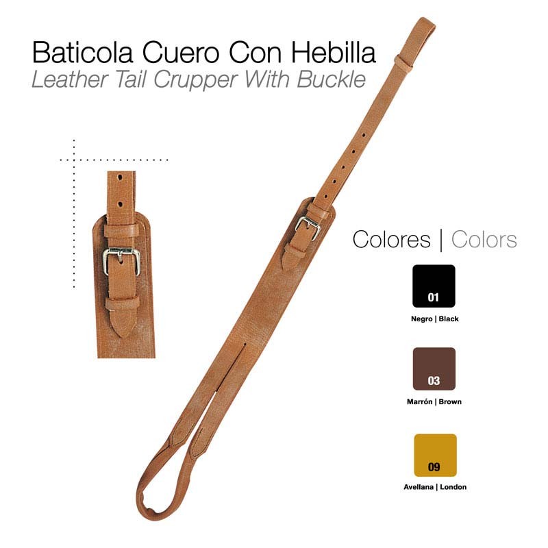 Baticola Cuero Con Hebilla