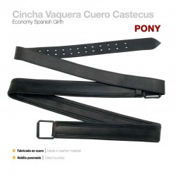 Cincha Vaquera Cuero Pony