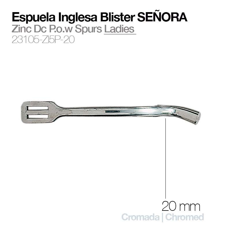 Espuela Inglesa Blister Señora 20mm