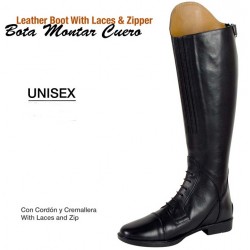 Bota Montar Cordon Y Cremallera