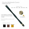 Cincha Zaldi moldeada Cuero elastico