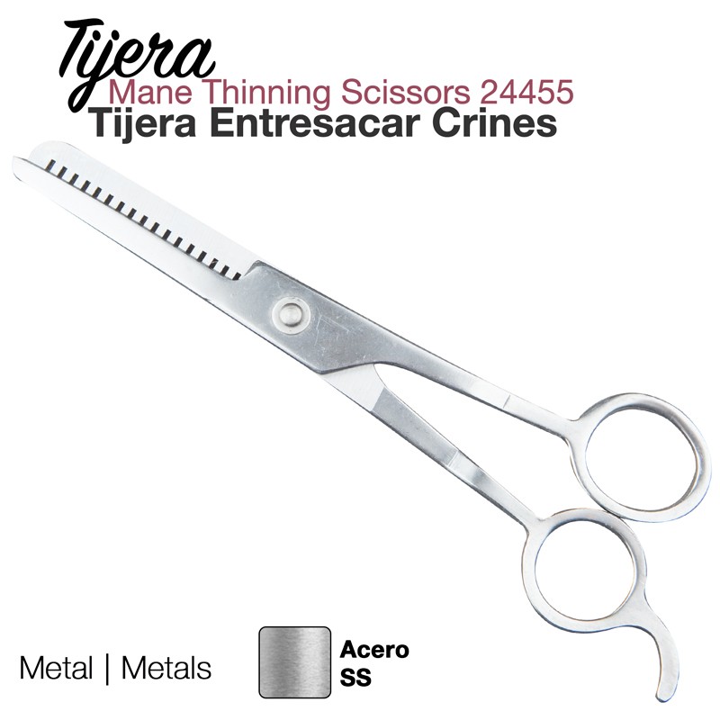 Tijera Entresacar Crines Inox