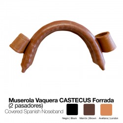 Muserola vaquera pavonada forrada "CASTECUS"