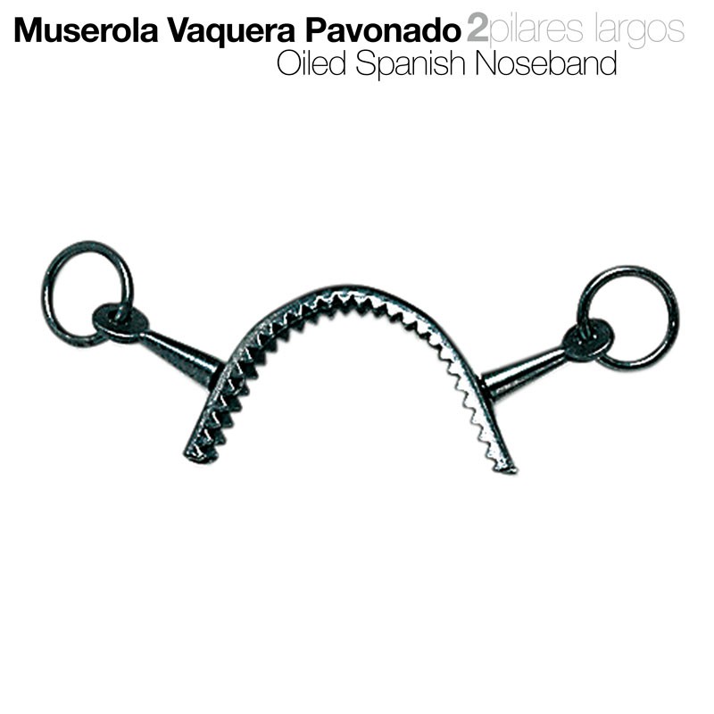 Muserola Vaquera Pavonada 2 Pilares Largos