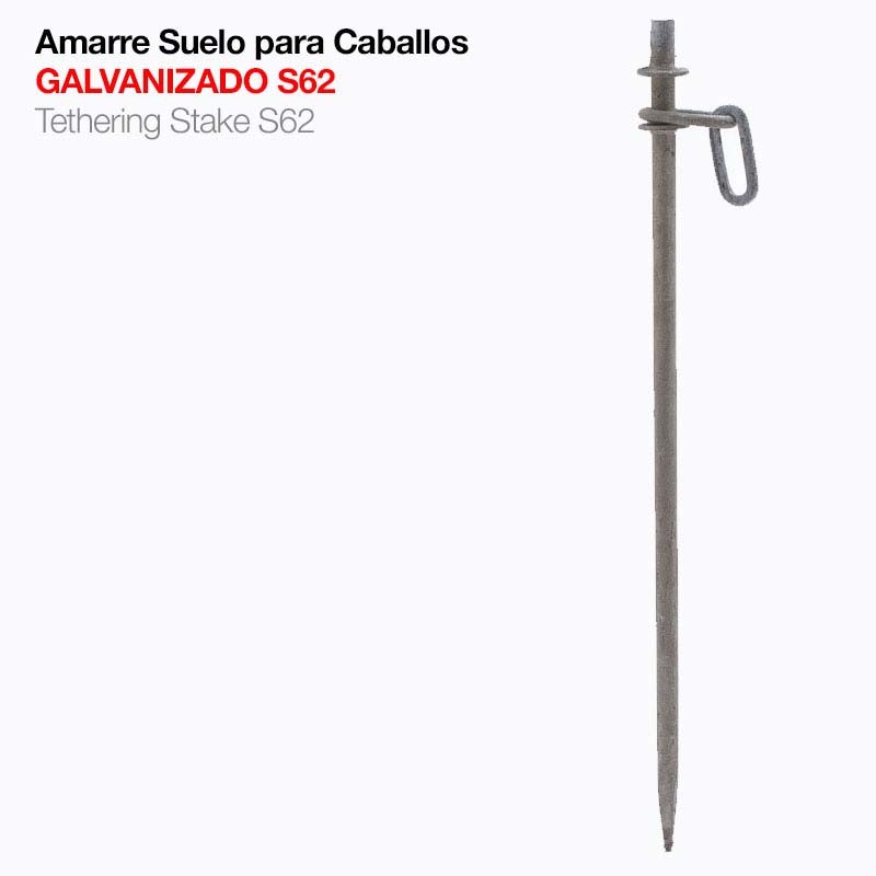 Amarre Suelo Para Caballos Galvanizado