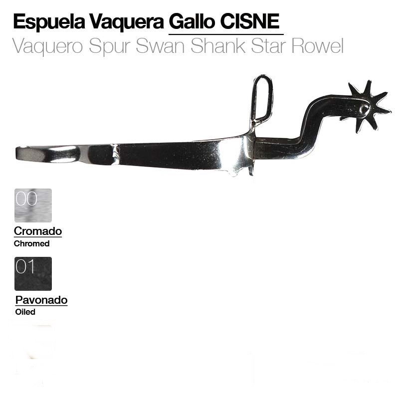 Espuela Vaquera Gallo Cisne