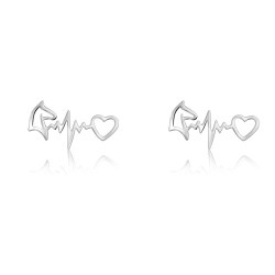 Pendientes Acero Lily