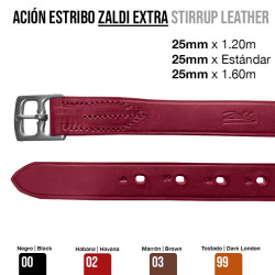 Acción Estribo Zaldi Extra 25mm