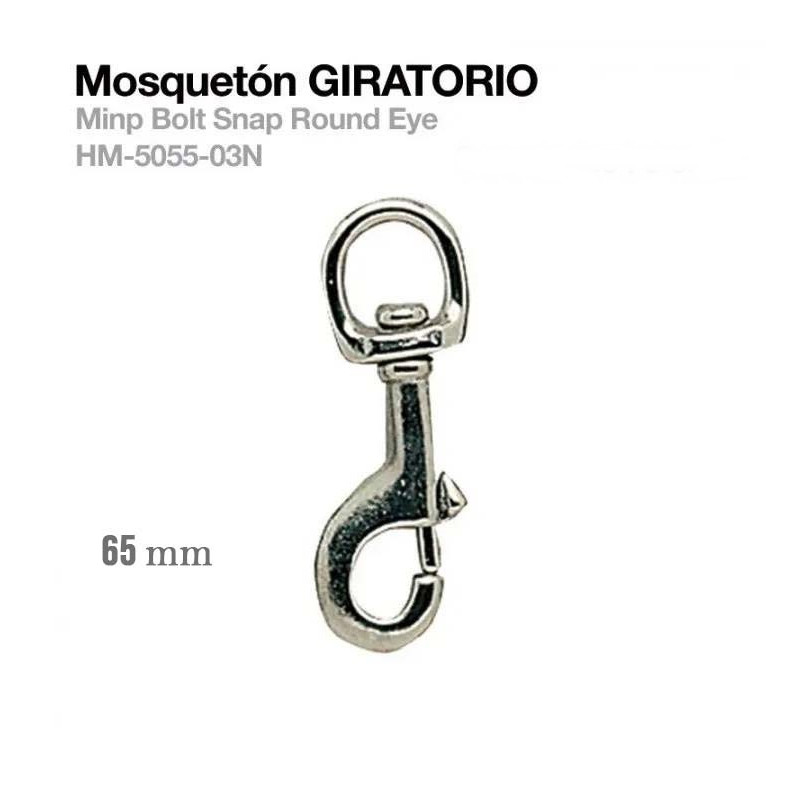 Mosqueton Giratorio 75mm