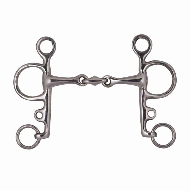 Bocado Pelham Partido 3 Piezas