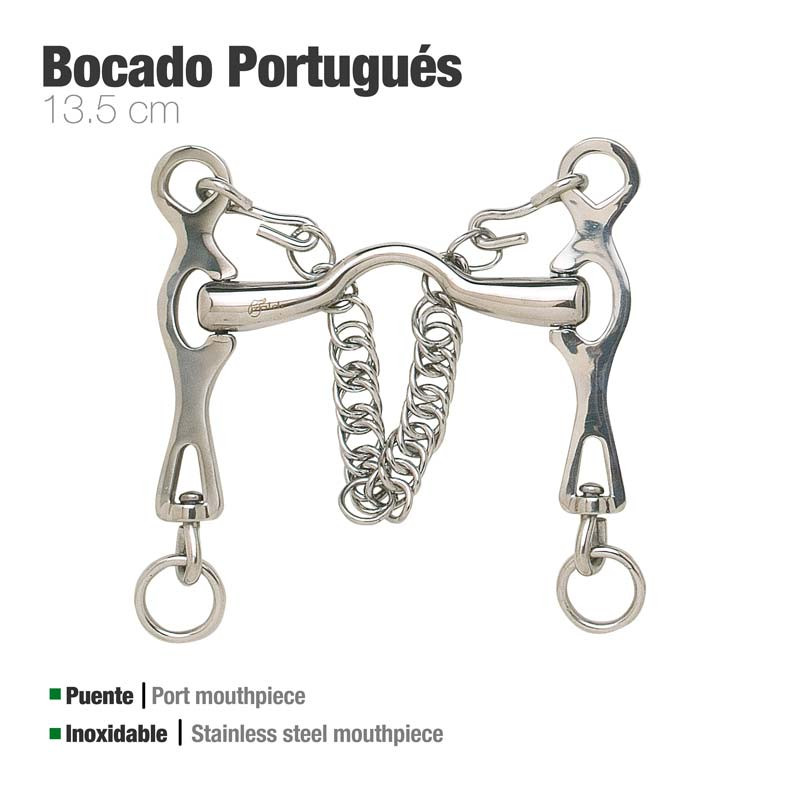 Bocado portugués inoxidable