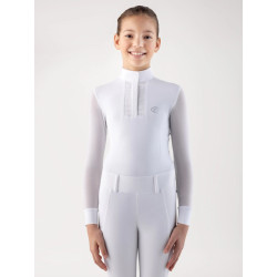 Polo Concurso Niña Equiline Manga Larga COZIO