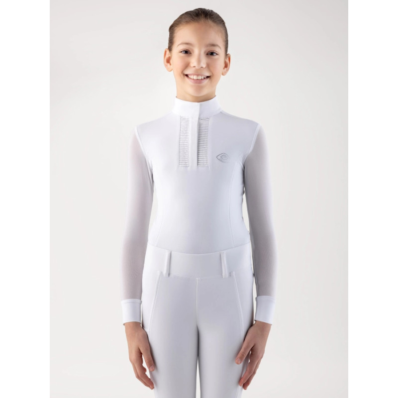 Polo Concurso Niña Equiline Manga Larga COZIO