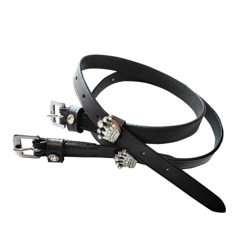 Correa Espuela Inglesa Cuero Cristal