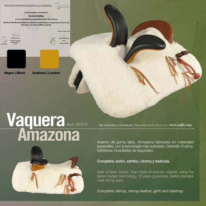 Silla Zaldi C. Vaquera Amazona