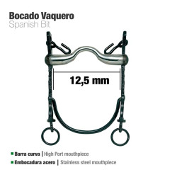 Bocado Vaquero B/Curva Embocadura Acero