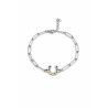 Pulsera Blanca Plateada