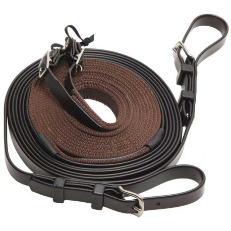 Riendas individuales  S-Grip FULL / MARRON/NEGRO