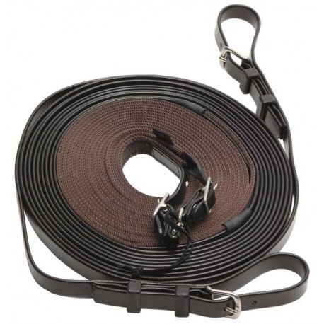 Riendas Tandem S-GRIP COB / MARRON/NEGRO