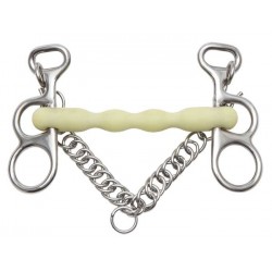 Bocado Barcelona inox WHITE c/cadena