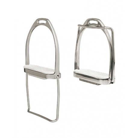 Estribo ingles compacto Inox en escalera con taco
