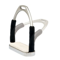Estribo ingles compacto flexible inox con taco