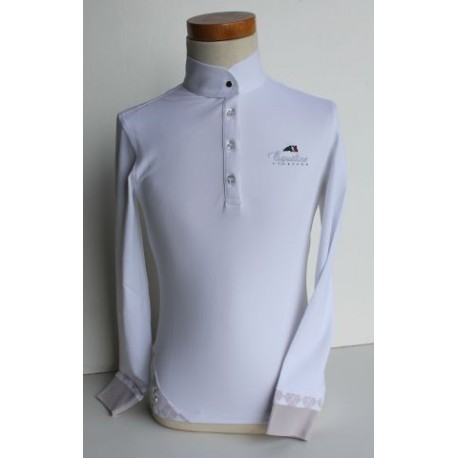 Polo equiline concurso color crema ERIKA