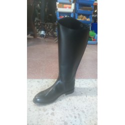 Botas de cuero liso 