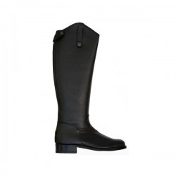Botas de cuero liso