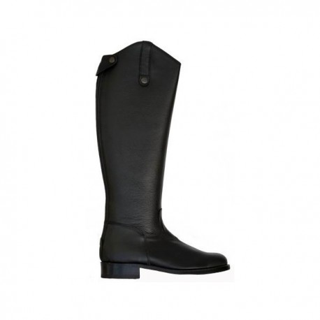 Botas de cuero liso